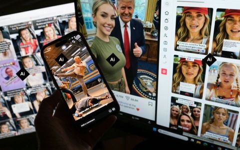 “Influencers” rubias y en traje de baño: los avatares de IA que hacen campaña por Trump