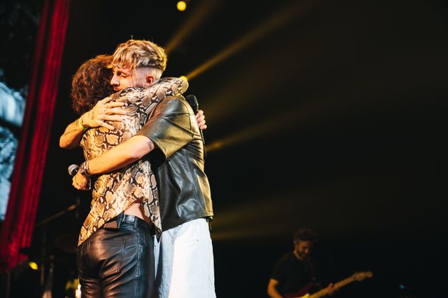 Diego Torres con su sobrino Benja