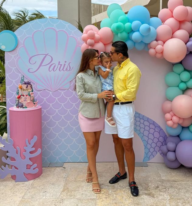 Maluma y Susana Gómez en el cumpleaños de París
