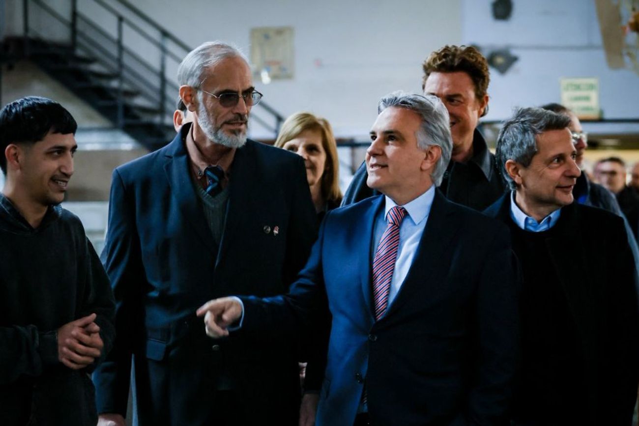 El gobernador Martín Llaryora en San Francisco. 