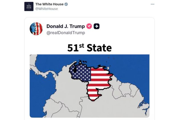 Trump desató polémica al sugerir a Venezuela como el estado número 51 de Estados Unidos