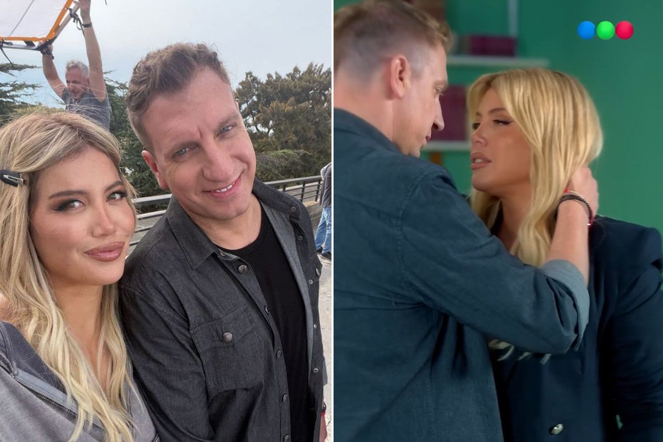 Wanda Nara y Maxi López se ríen de sí mismos en su serie vertical. 