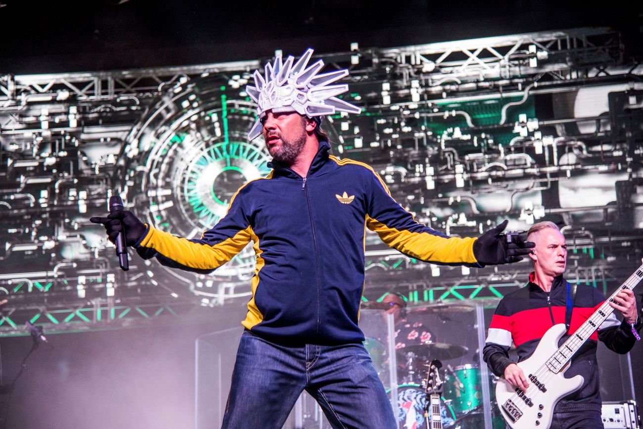 Jamiroquai en Coachella, en abril de 2018.