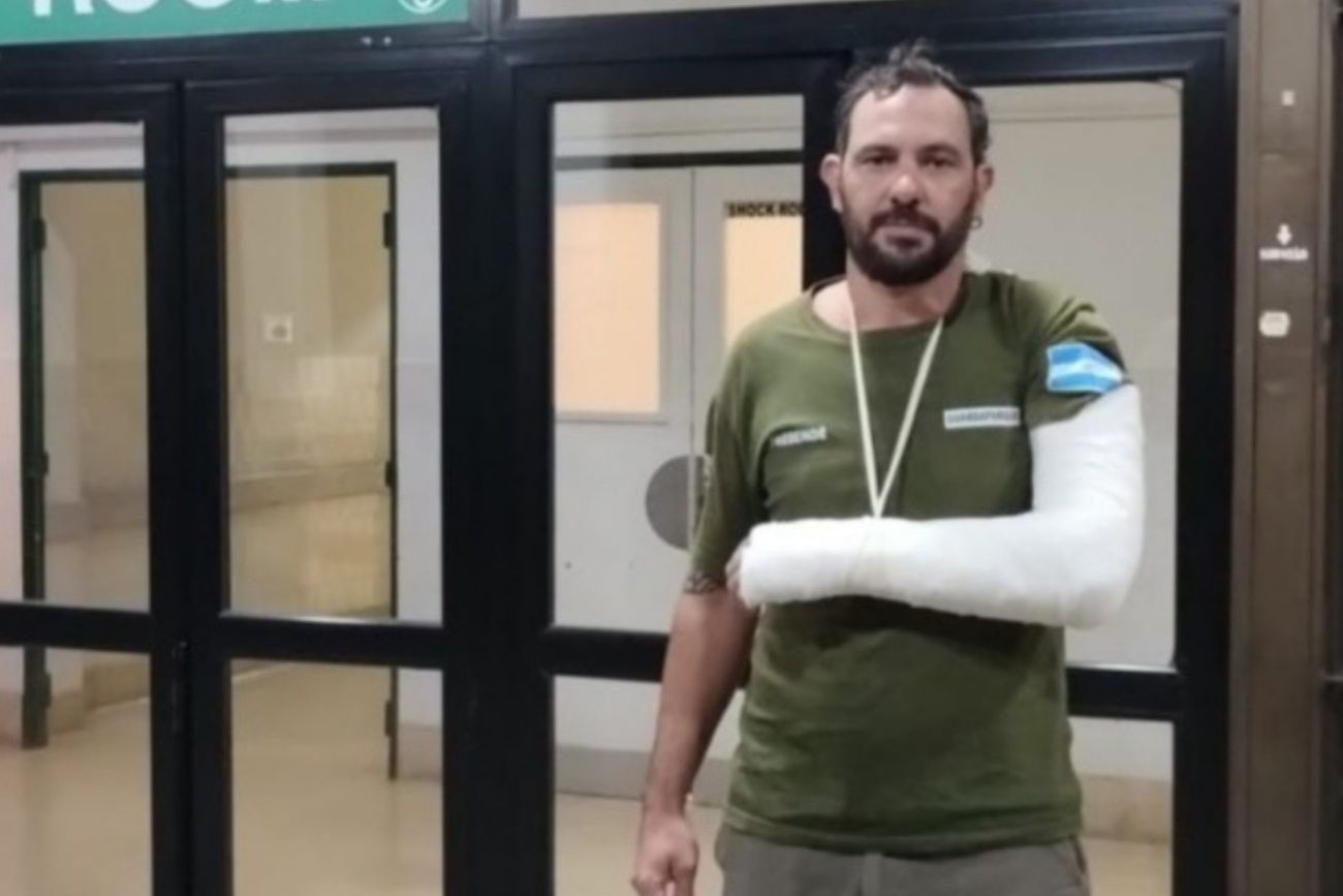 Cosquín: un guardaparque fue atropellado por un motociclista