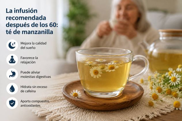 La infusión recomendada después de los 60 años.