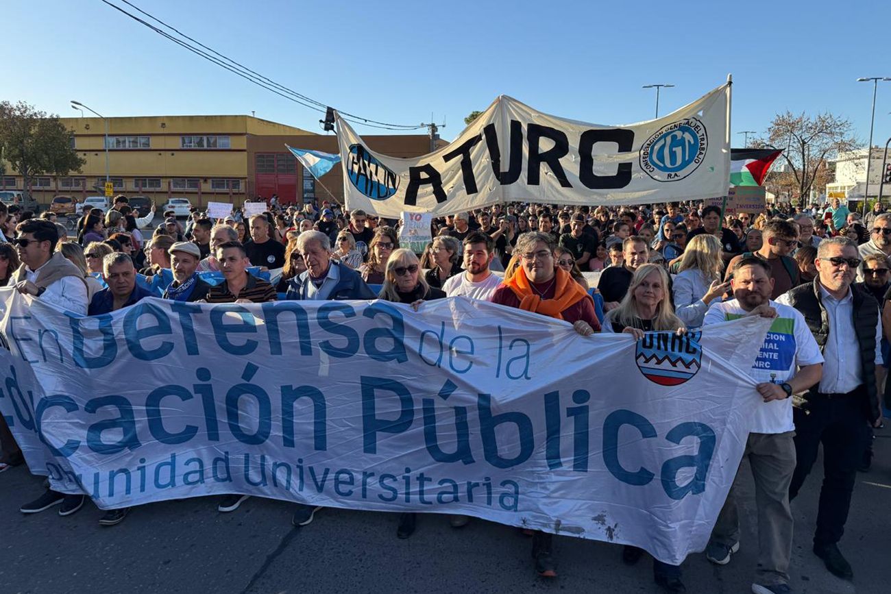 Río Cuarto. Marcha Universitaria Federal, este martes, como en todo el país.  