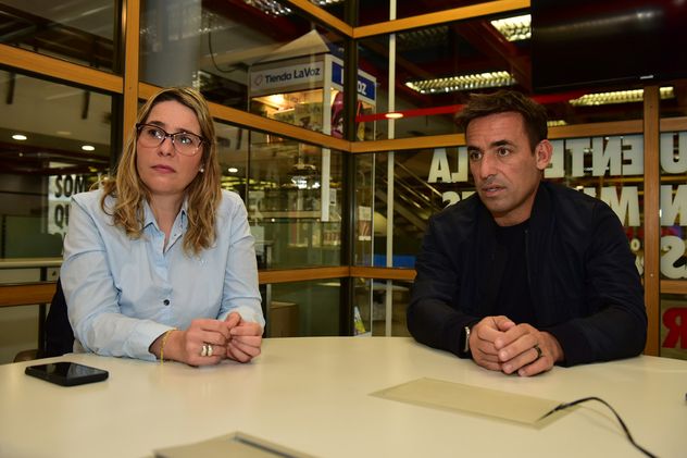 Daniela Gudiño, legisladora de la UCR, y y Juan Negri, vocal del Ersep. (Nicolás Bravo / La Voz).