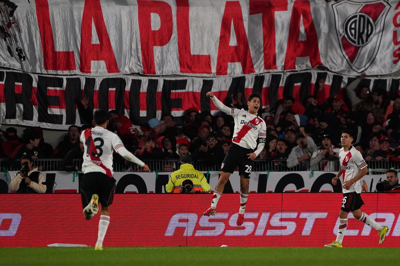 River vs. Gimnasia de La Plata, en el Monumental.