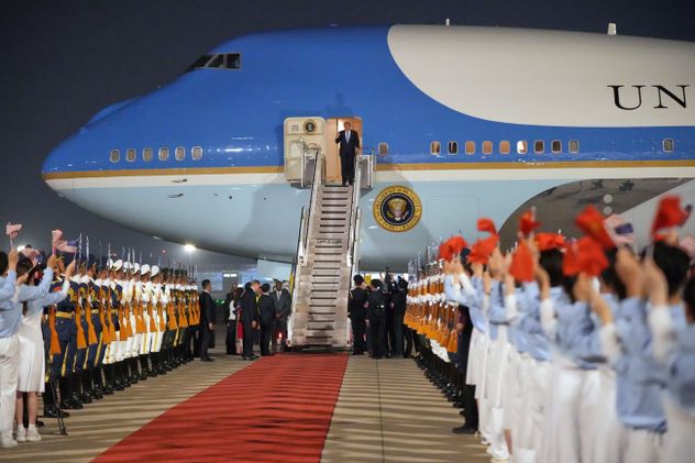 Donald Trump llegó a China