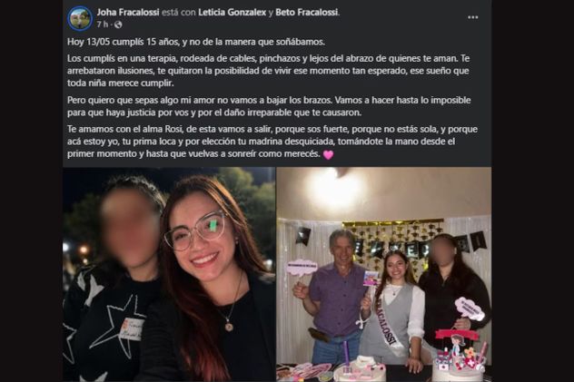 Entre Ríos: cumplió 15 años en terapia intensiva tras ser amputada por una presunta picada ilegal