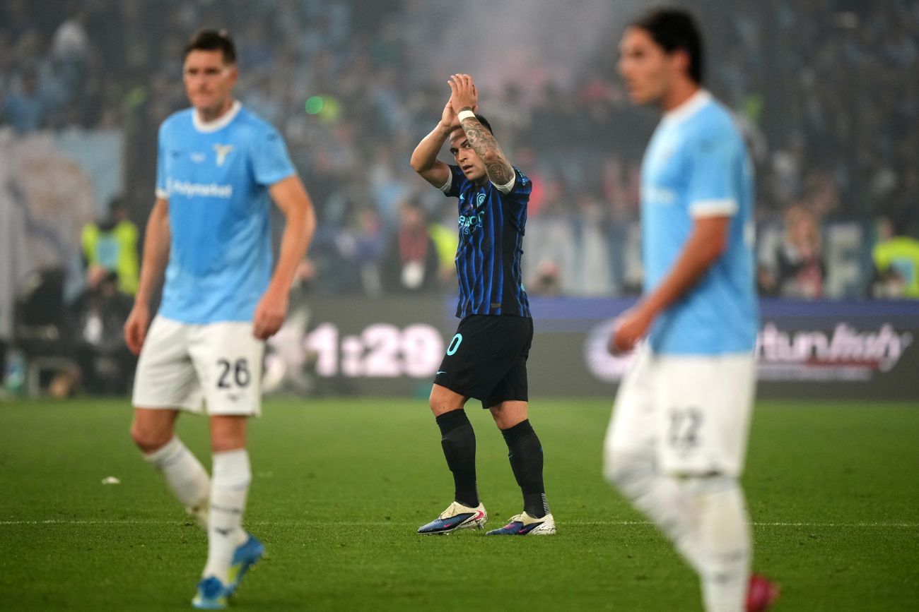 Inter vs. Lazio, por la final de la Copa Italia.