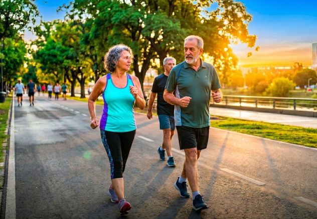 Imágenes ilustrativas sobre Power Walking. 