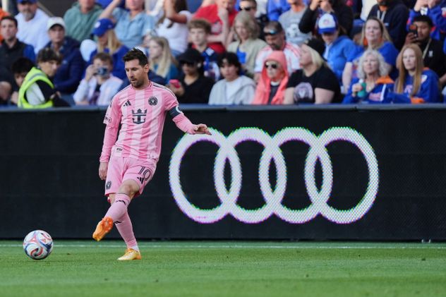 Lionel Messi, durante la victoria del Inter Miami ante Cicinnati por la MLS.