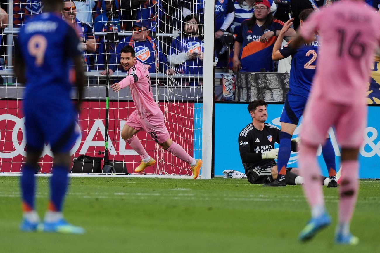Lionel Messi, durante la victoria del Inter Miami ante Cicinnati por la MLS.