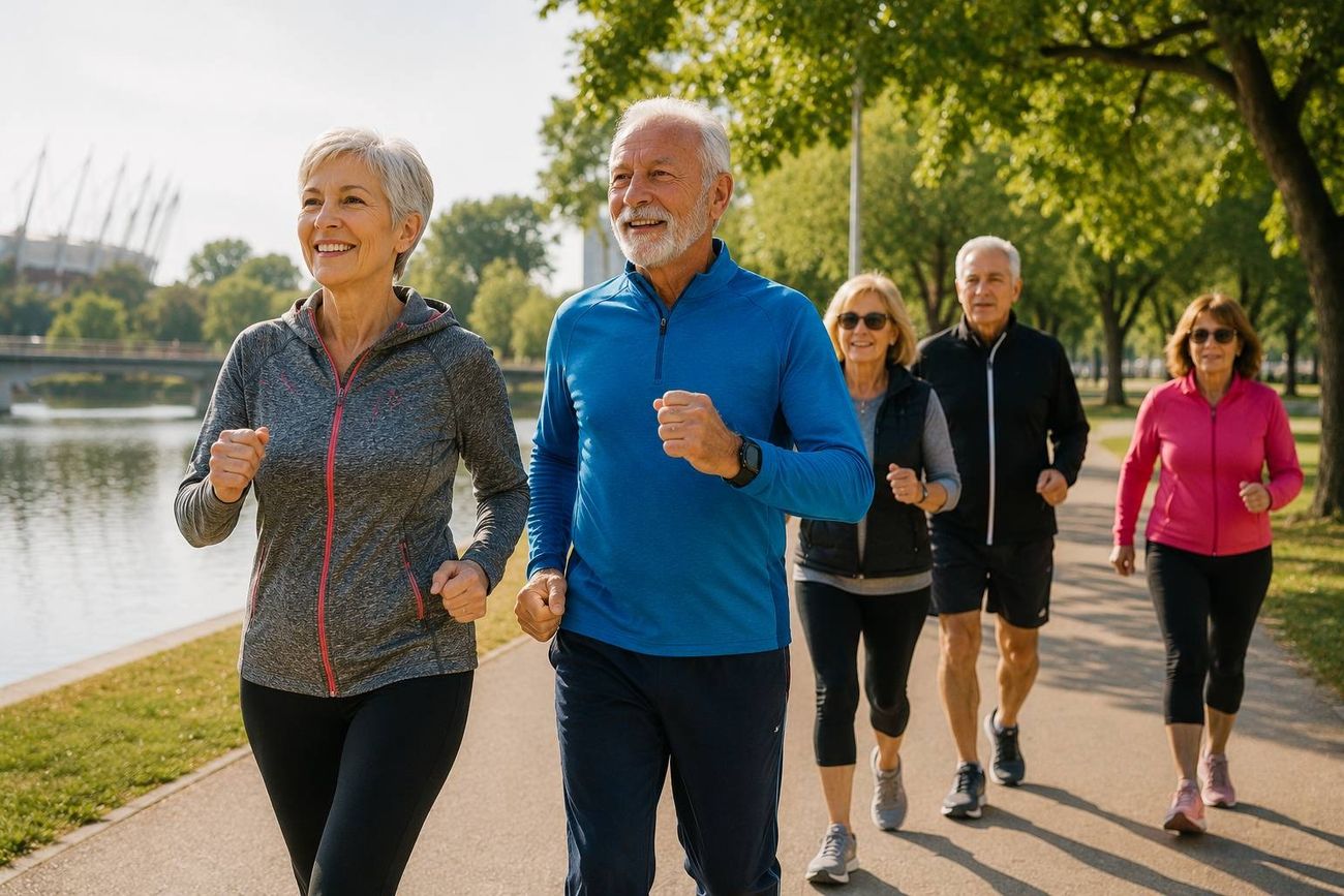 Imágenes ilustrativas sobre Power Walking. 