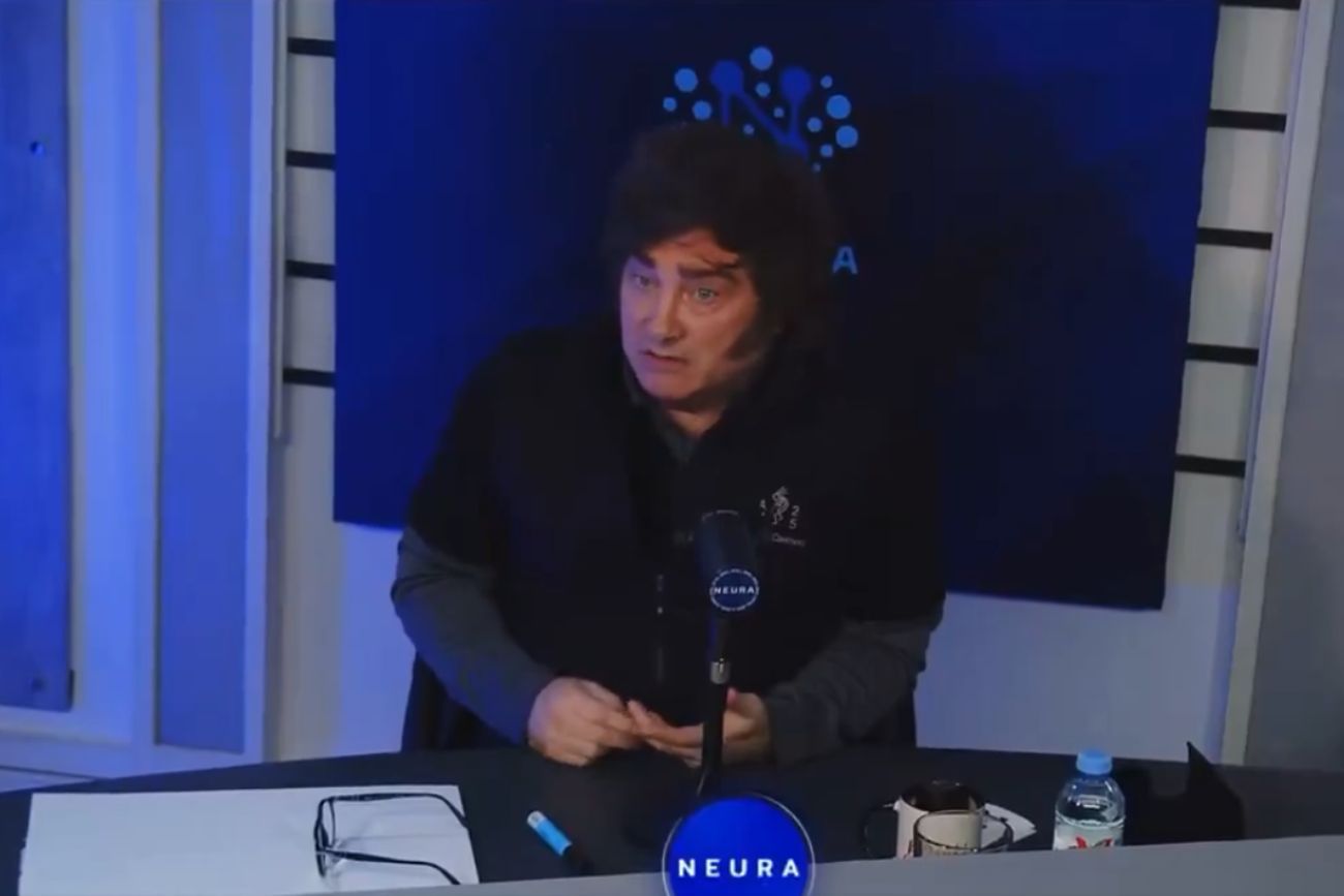 El presidente Javier Milei en Neura.