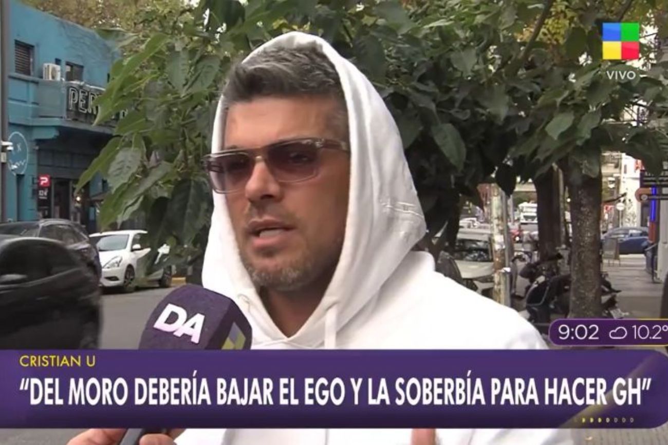 Cristian U opinó de la conducción de Santiago del Moro en "Gran Hermano".