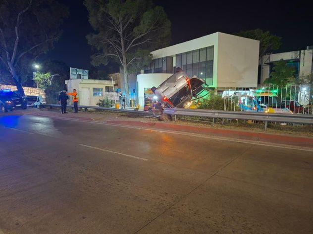 Choque en barrio Juniors. (Policía)