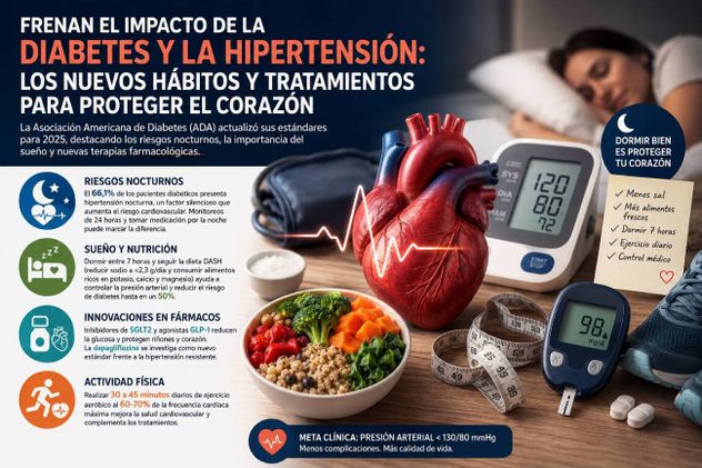 Diabetes e hipertensión. Imagen ilustrativa.