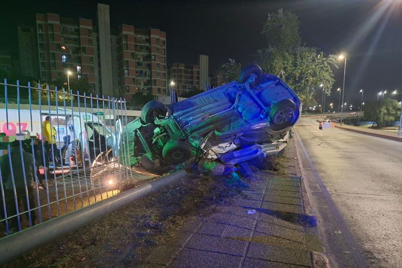 Choque en barrio Juniors. (Policía)