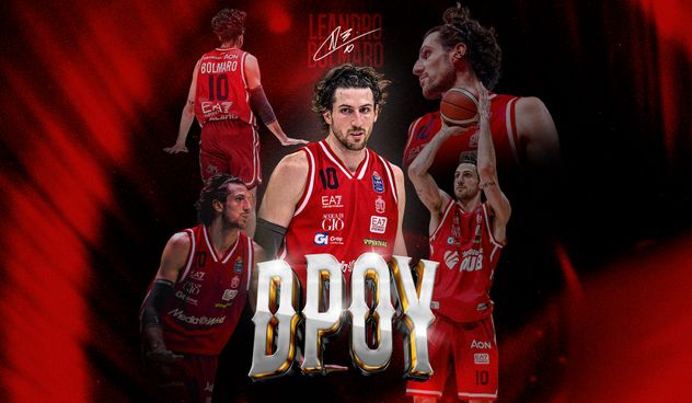 Leandro Bolmaro fue elegido el Mejor jugador defensivo del básquet italiano.