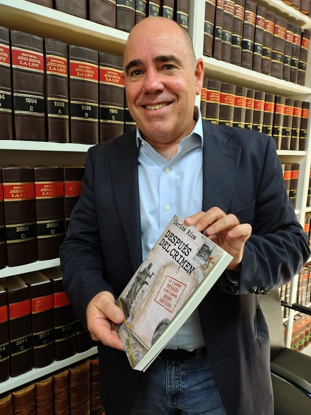 Carlos Ríos, abogado y escritor. Acaba de presentar su libro "Después del crimen". (El Emporio Ediciones). 
