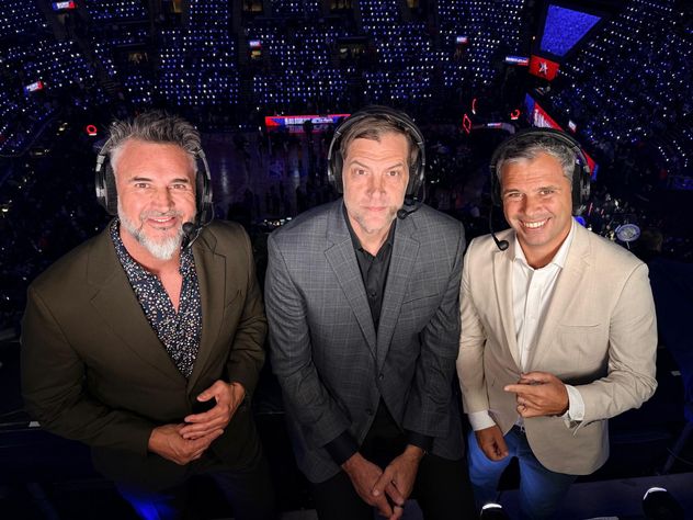 Fabricio Oberto, ex jugador de básquet cordobés hoy analista de TV.
