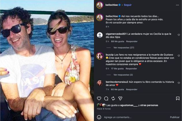 El emotivo mensaje de Chloe Bello para Gustavo Cerati.