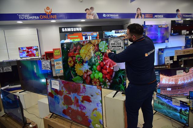 Oferta de televisores en los días previos al Mundial. 