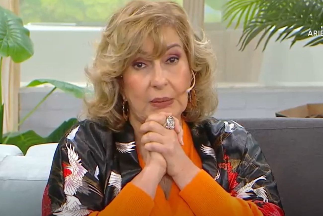 Georgina Barbarossa en su programa.