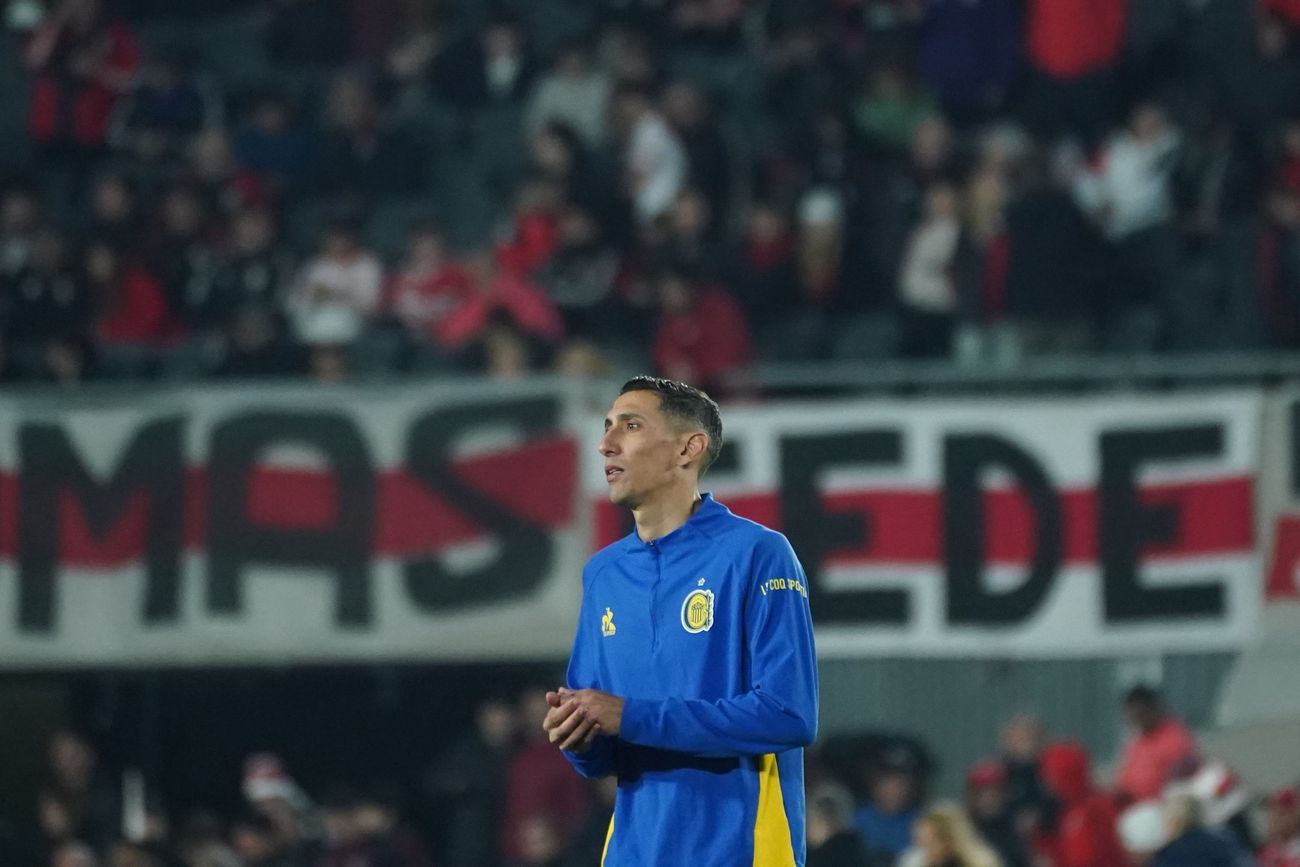 Ángel Di María, en la previa del River vs. Rosario Central.