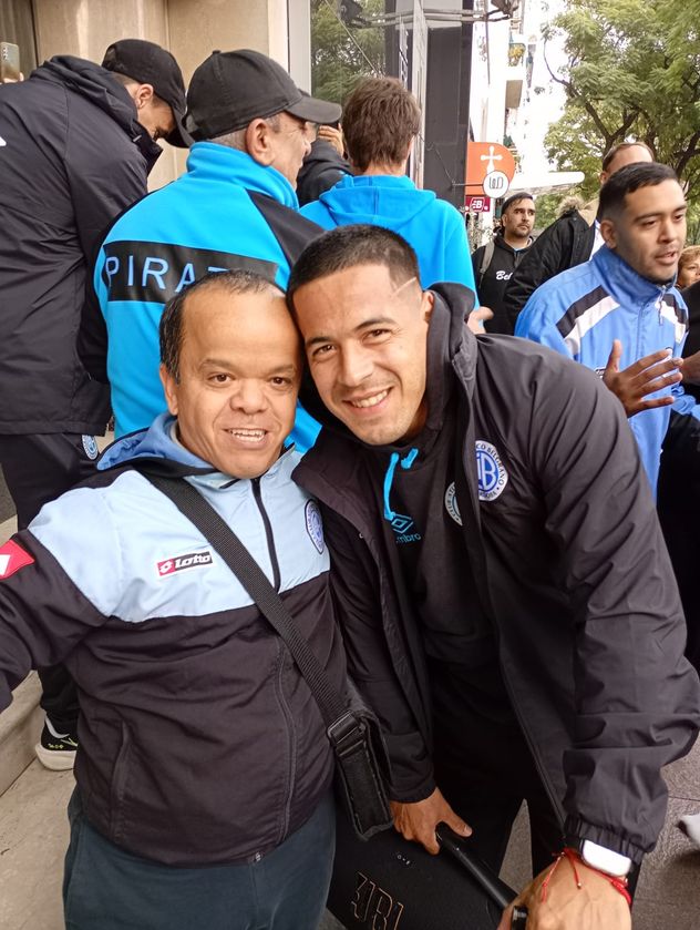 Gabriel, hincha de Belgrano en Buenos AIres.