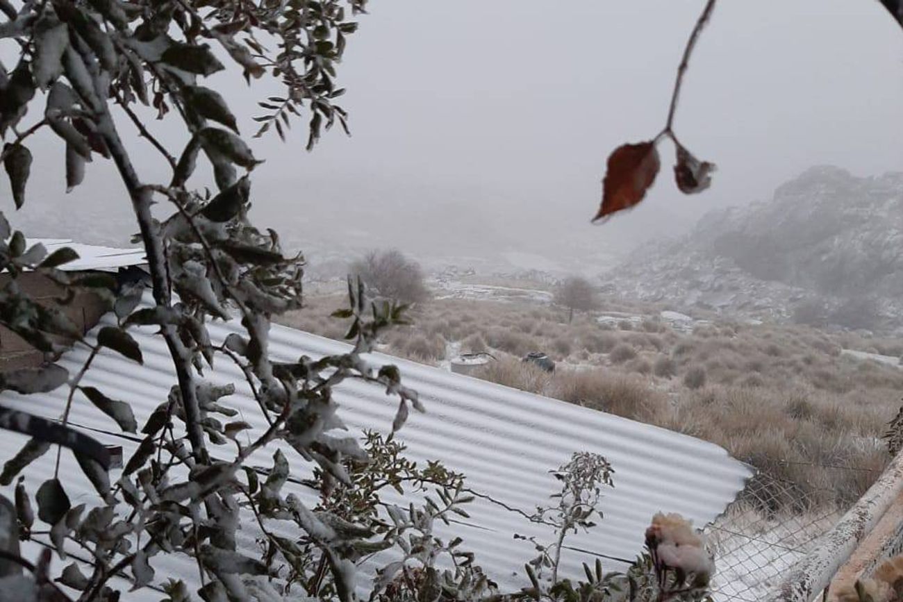 Nieve en Pampa de Achala (Gentileza Nidia Merlo)