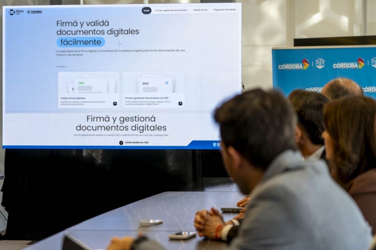 Córdoba lanzó la primera firma digital ciudadana del país con validez legal: cómo funciona.