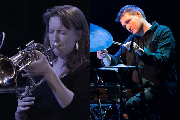 La trompetista Sonja Ott y el baterista Philipp Leibundgut acompañan a Orion Lion.
