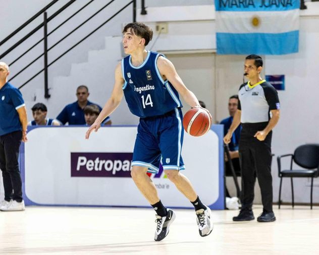 Santiago Pettinaroli, en la selección juvenil