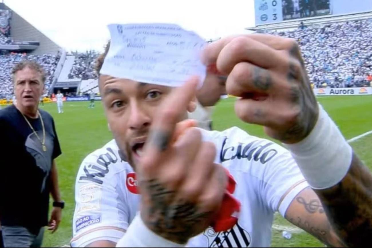 Neymar fue reemplazado en el Brasileirao equivocadamente.