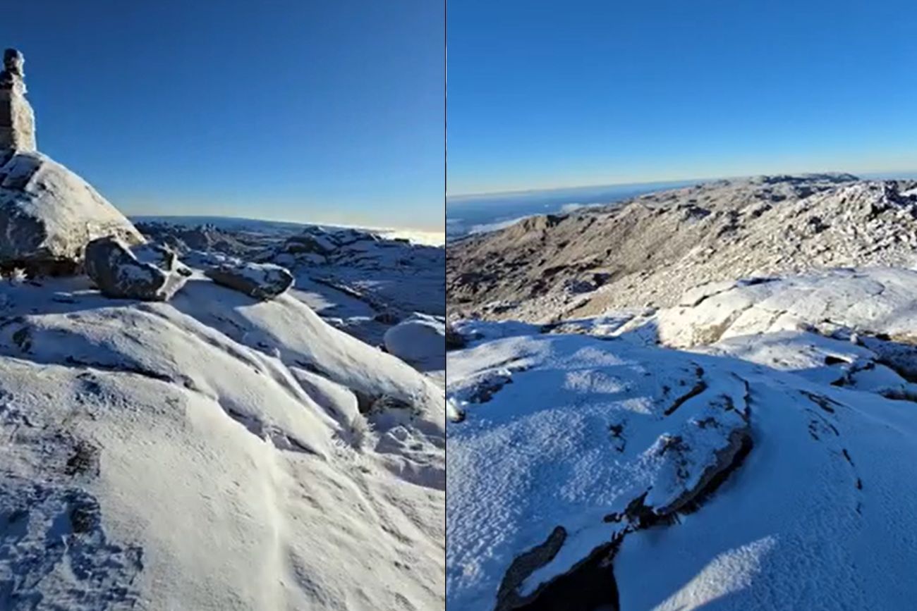 Nieve en el cerro Champaquí.