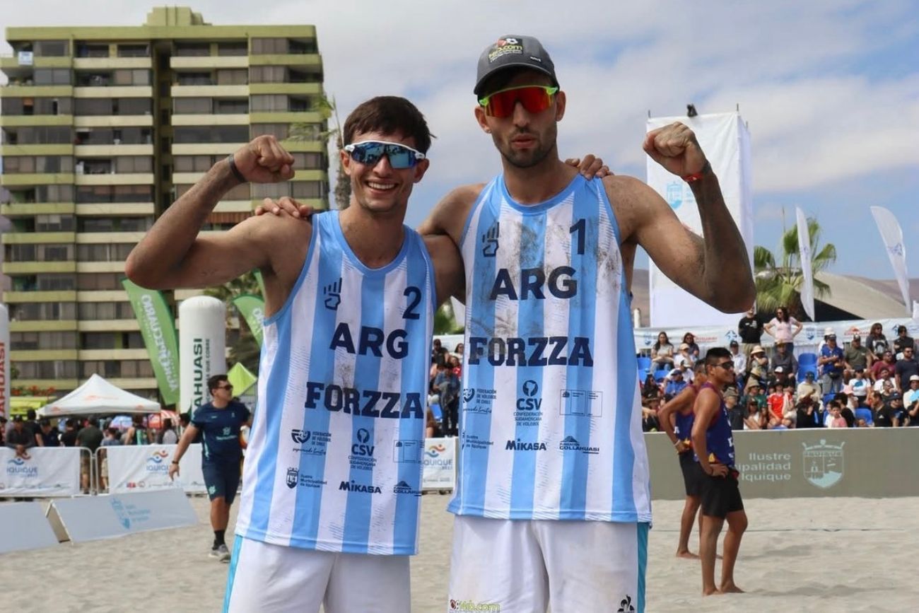 Los hermanos Capogrosso se quedaron con la medalla de plata en el Sudamericano de beach vóley