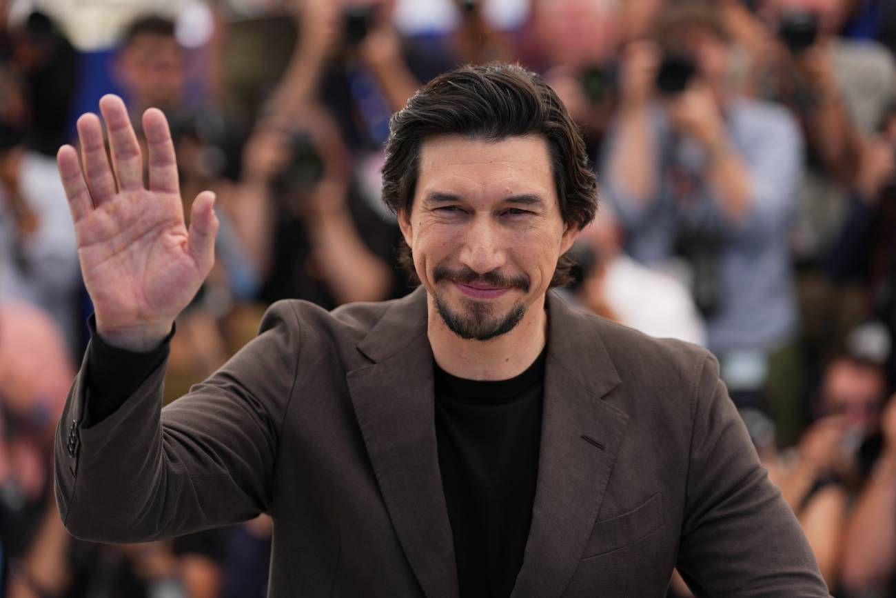 Adam Diver, en la alfombra roja del Festival de Cannes y antes de que le preguntaran por Lenha Dunham. (AP)