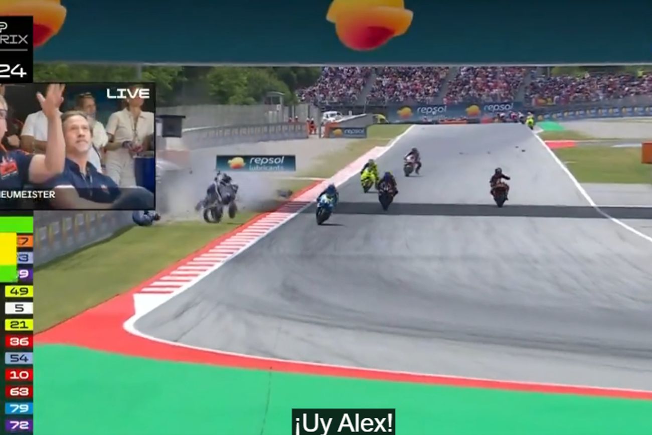 Accidente en Moto GP.