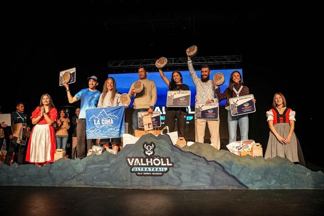 La competencia de carrera de montaña, o ultra trail, de Vallhöll, el pasado fin de semana en Calamuchita.