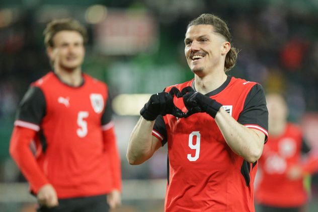 El delantero Marcel Sabitzer, del Borussia Dortmund, es una de las figuras de Austria.