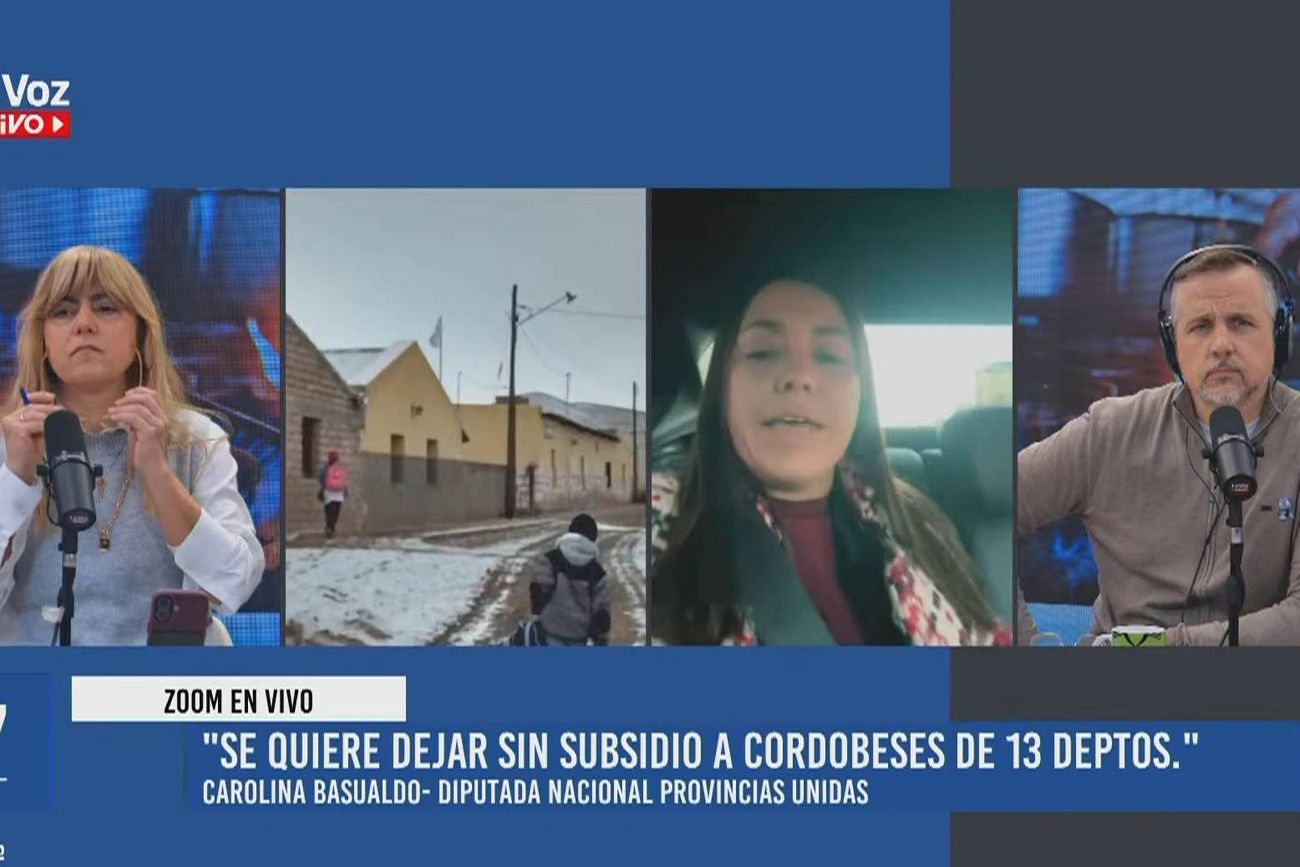 Carolina Basualdo en La Voz en Vivo.