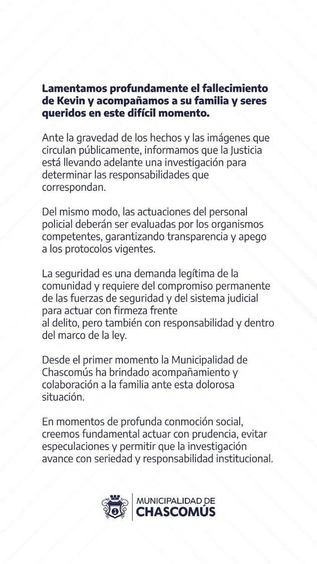 Chascomús: marcharon para pedir justicia por el adolescente que murió tras ser atropellado y golpeado