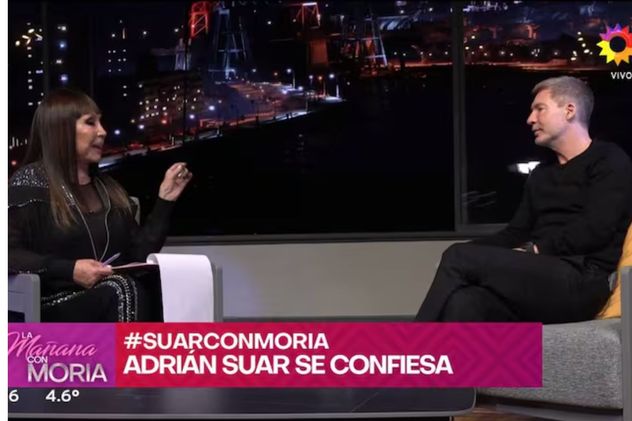 Moria Casán entrevistó a Adrián Suar en "La mañana con Moria".