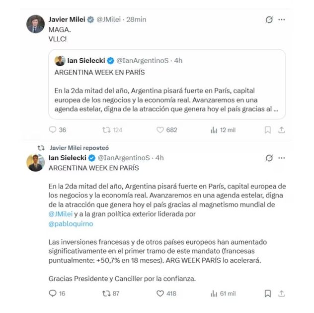 El Gobierno lanzó la "Argentina Week" en París para atraer inversiones: foco en agroindustria y tecnología