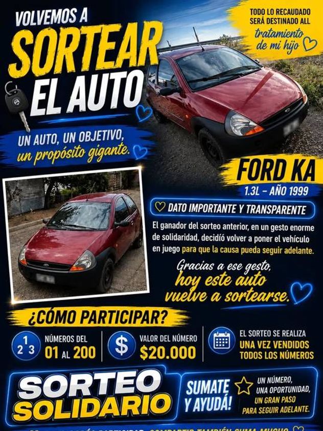 Rifó su auto para pagar la operación de su hijo de 8 años y el ganador se lo devolvió: cuál es su historia