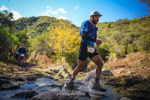 La competencia de carrera de montaña, o ultra trail, de Vallhöll, el pasado fin de semana en Calamuchita.