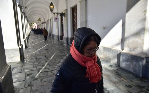 El frío llegó con fuerza a la ciudad de Córdoba.